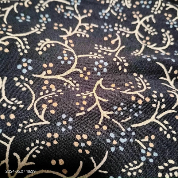 J Jill Size Medium Button Tunic Shift Dress floral pattern long sleeves - Picture 8 of 10